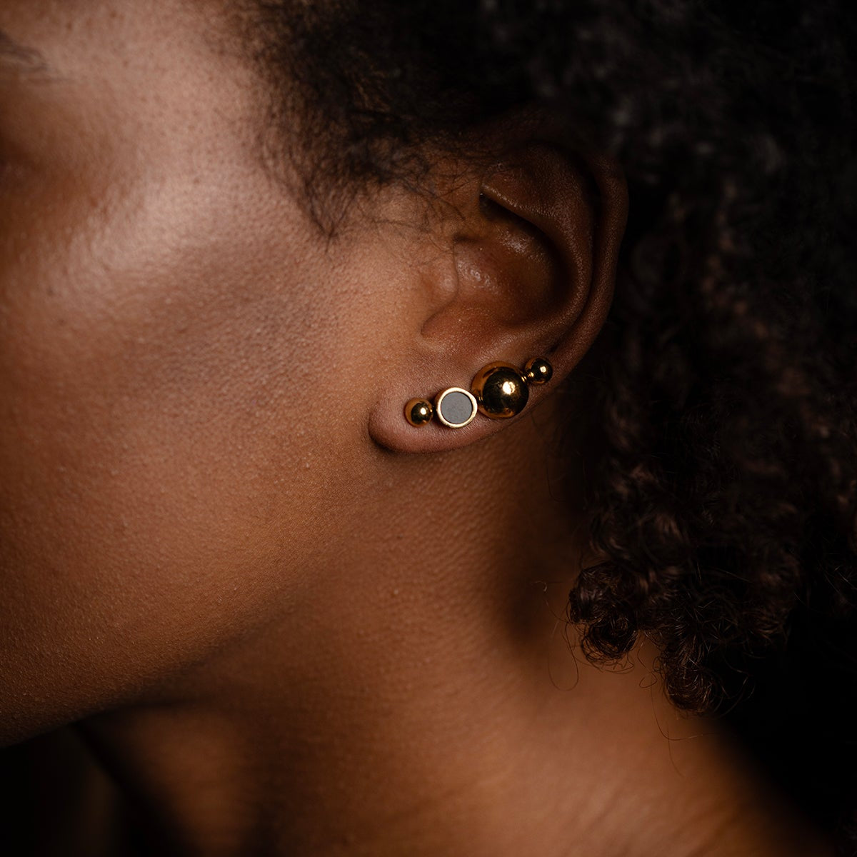 Solar Golden Earclimbers