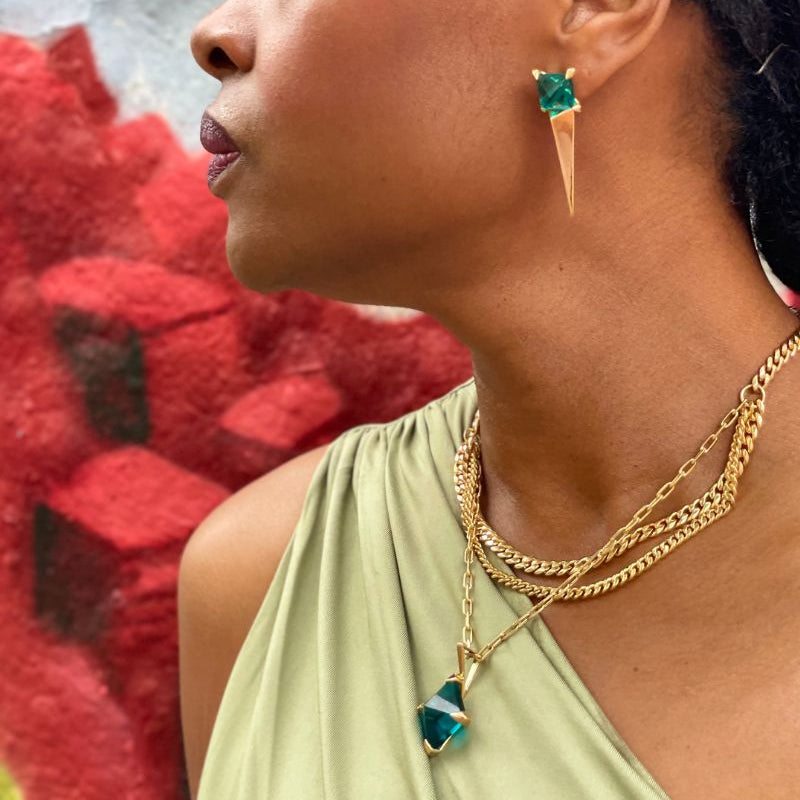 Prisma Talisman Golden Necklace