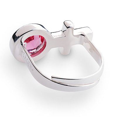 Future Is Female Fucsia Ring