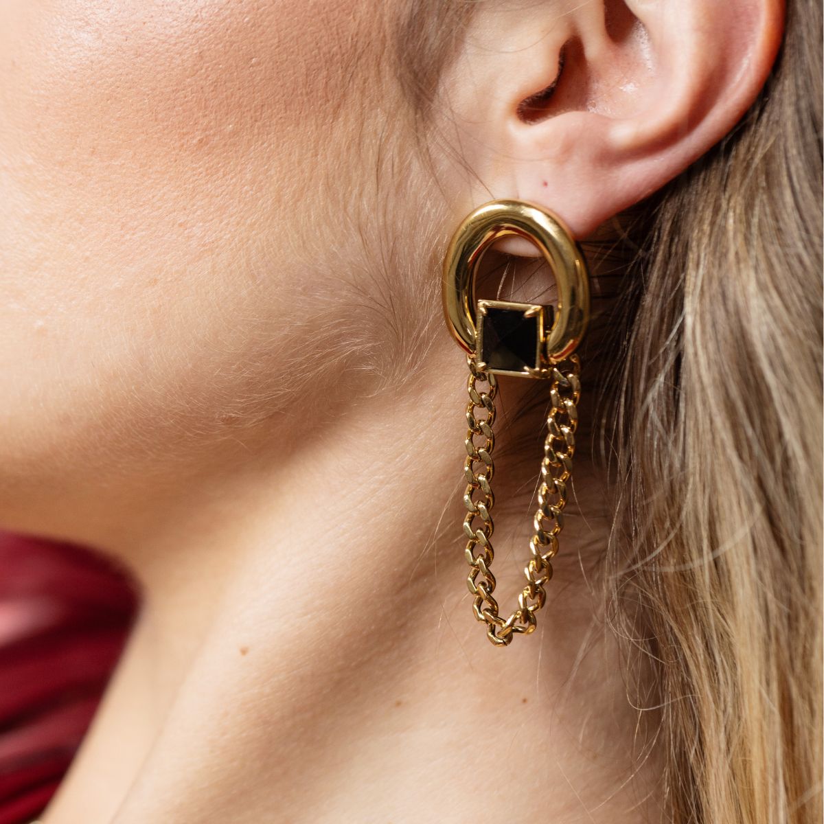 Dynasty Chain Golden Earring