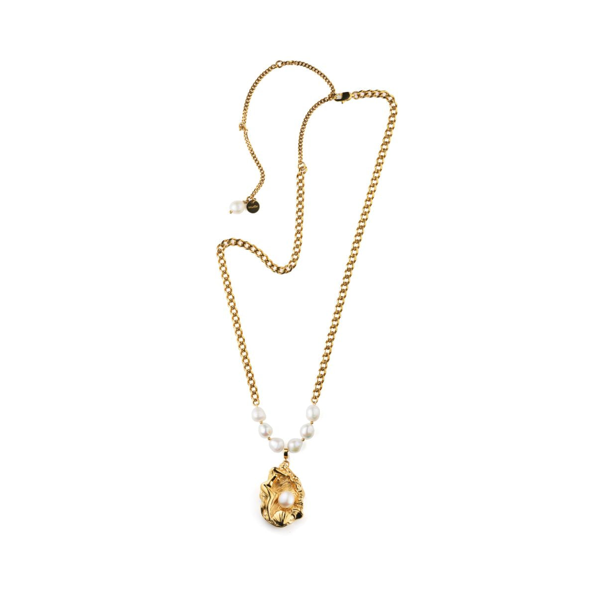 La Déesse Golden Pearl Necklace