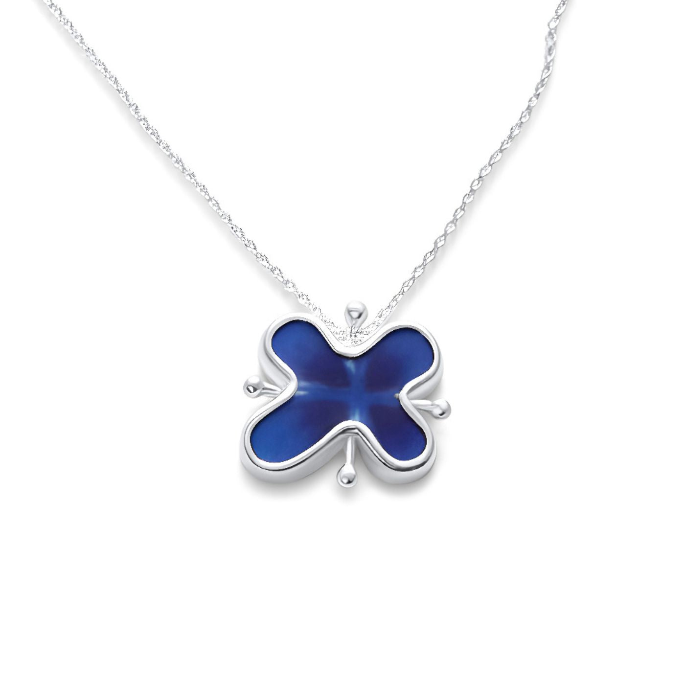 Mon Amie Flower Necklace - 925 Sterling Silver Necklace