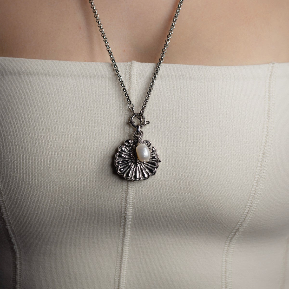 Venus Shell Locket Necklace