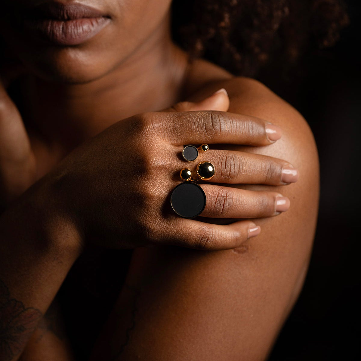 Solar Golden Ring - Scandinavian Jewelry Sagen Sweden