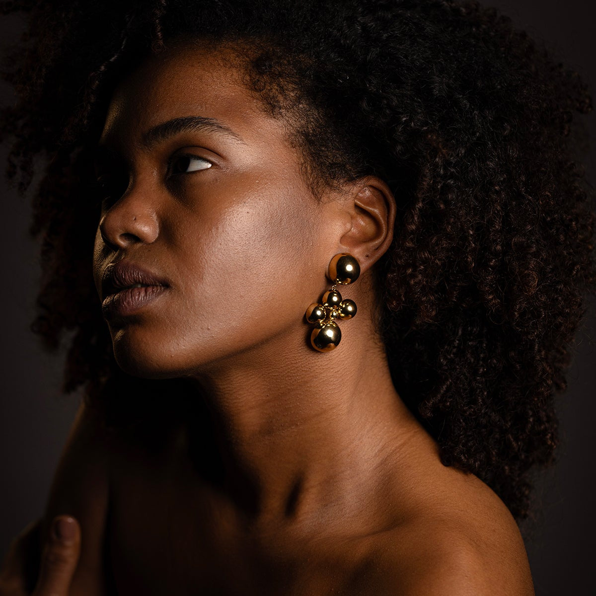 Solar Universe Golden Earrings