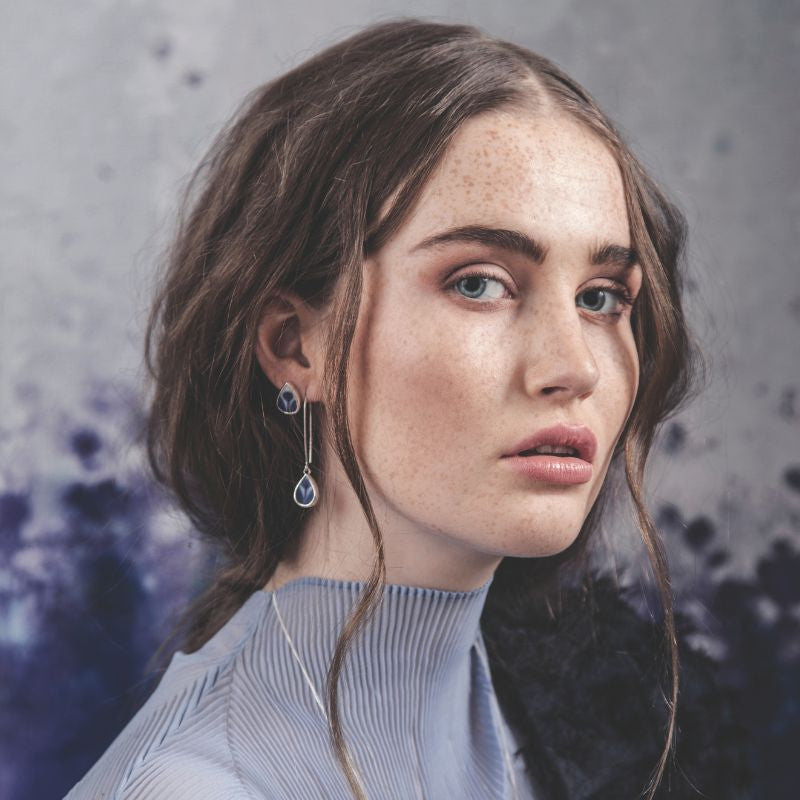 Mon Amie Golden Long Earrings