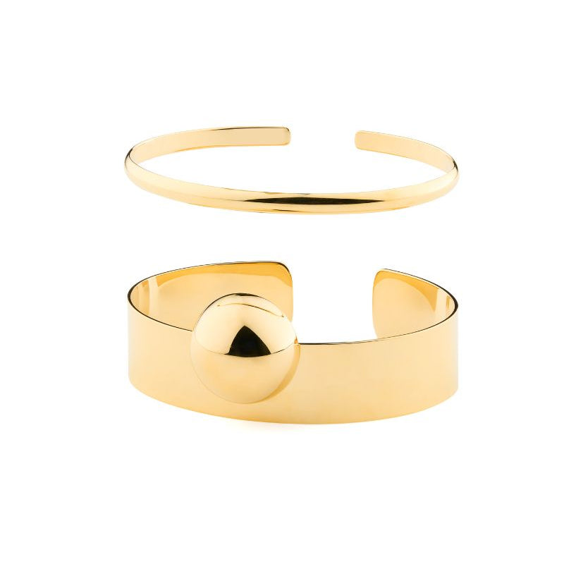 Satellite Orbit Golden Duo Bangle