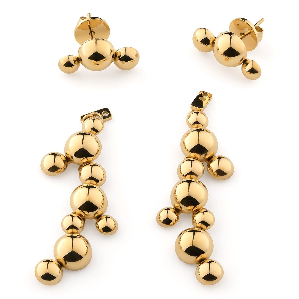 Stella Rain Golden Earrings