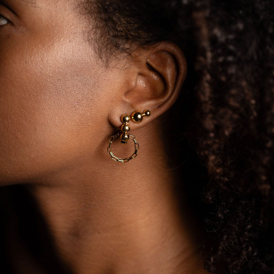 Solar Golden Hoops