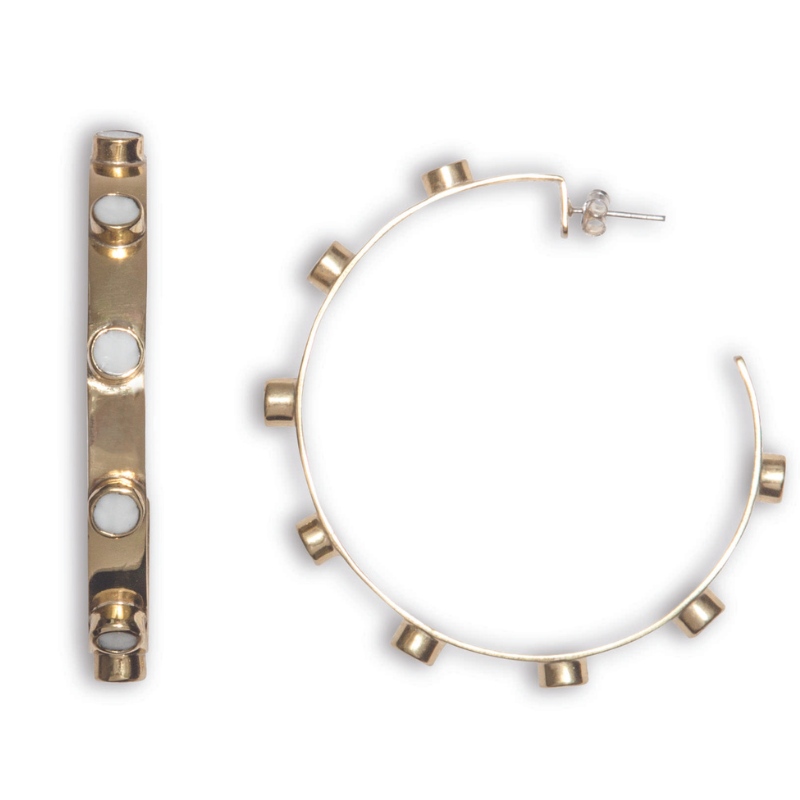 Modernista Large Hoops - Gold Plated 925 Silver Earrings