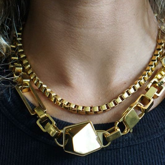 Juno Golden Statement Necklace